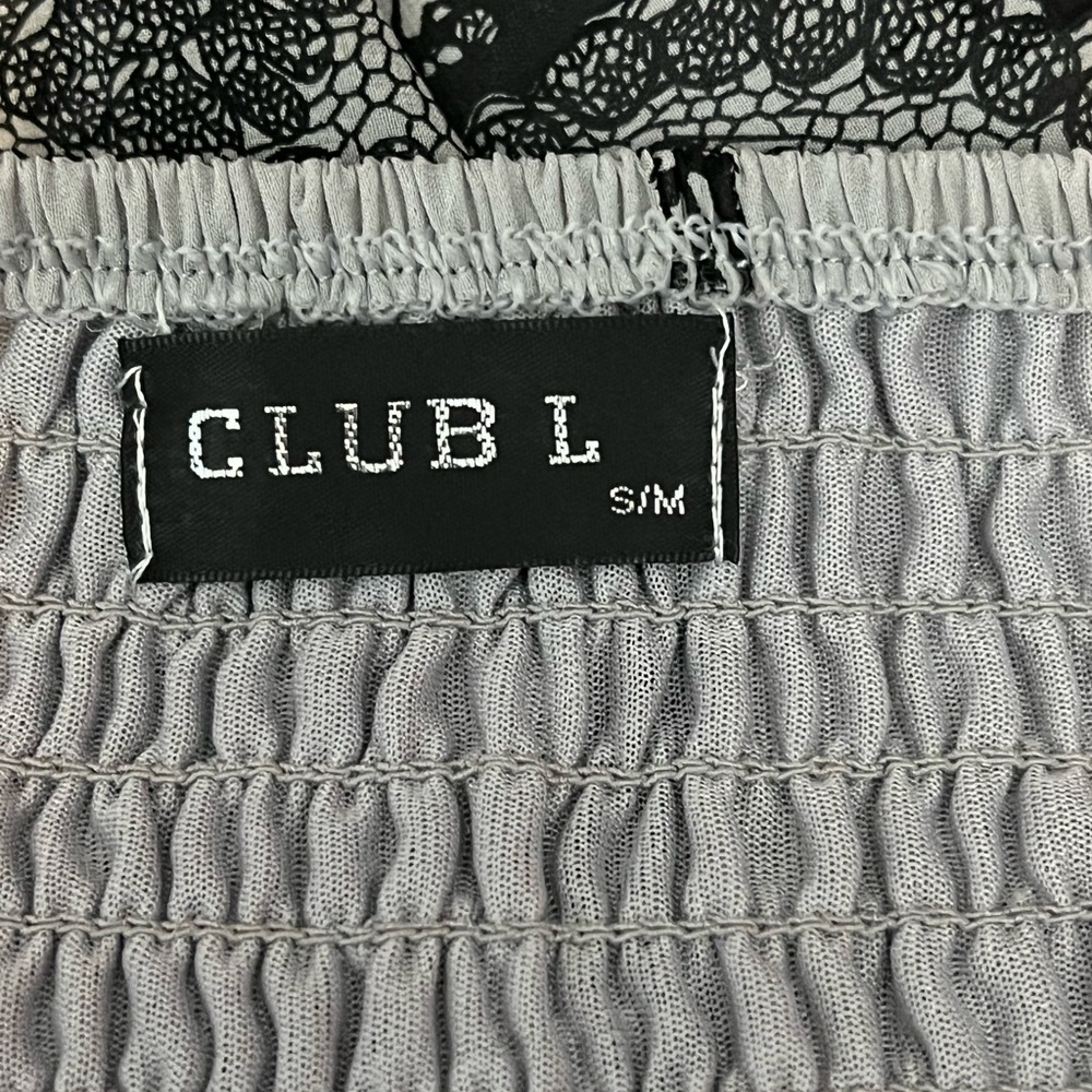 Club L Gray Dress V-Neck - Picture 6 of 8